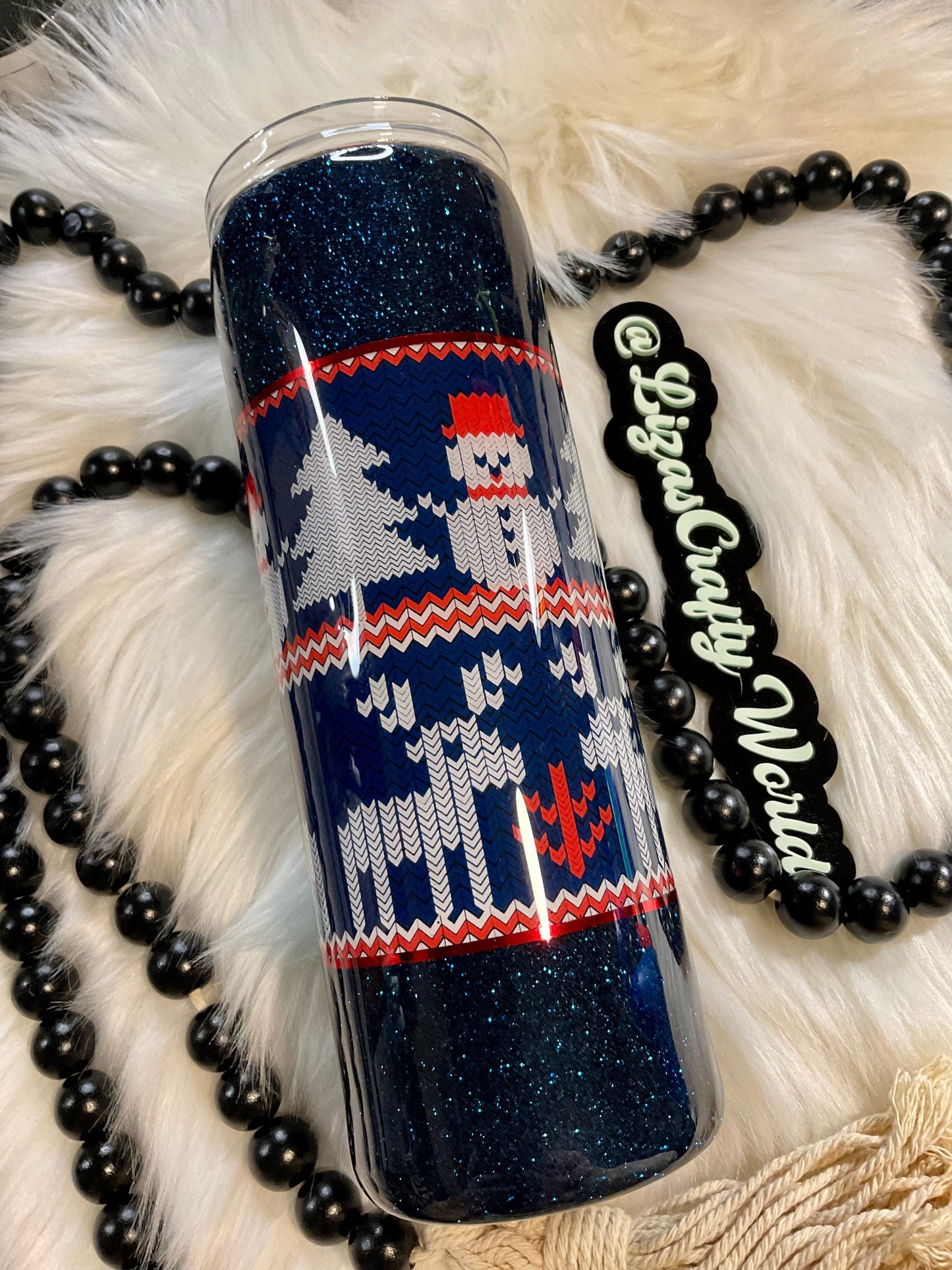 Navy Christmas Sweater 20 Oz