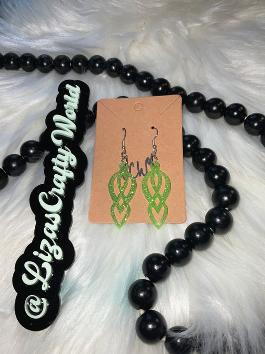 Electric Lime Earrings