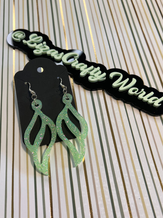 Lime Sherbet Drop Earrings