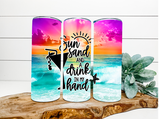 Drink in my Hand Sublimation - Pick Your Size