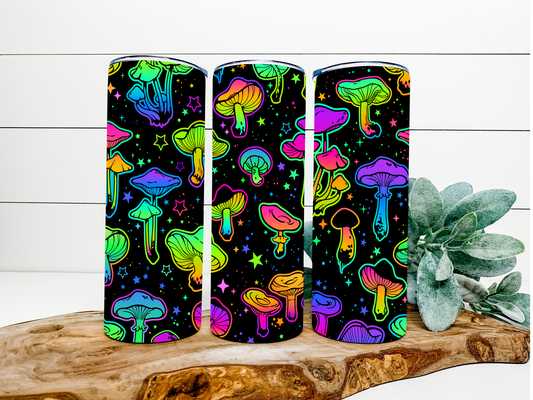 Neon Mushroom Sublimation - Pick Your Size